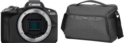 Набор Фотоаппарат Canon EOS R50 Body Black (5811C029AA) + Сумка Vanguard Vesta Aspire 33 Gray (DAS302721)