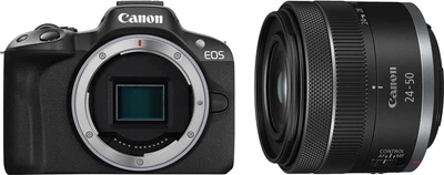 Набор Фотоаппарат Canon EOS R50 Body Black (5811C029AA) + Canon RF 24-50mm f4.5-6.3 IS STM (5823C005AA)
