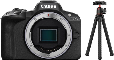 Набор Фотоаппарат Canon EOS R50 Body Black (5811C029AA) + Трипод для смартфона RZTK Tripod Spyder
