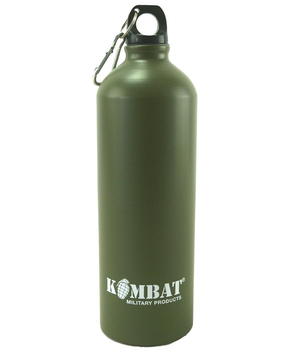 Фляга KOMBAT UK Aluminium Water Bottle оливковий 1000ml (kb-awb1000-olgr)