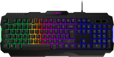 Клавіатура провідна MSI Forge GK100 UA USB Black (S11-04UA221-HH9)