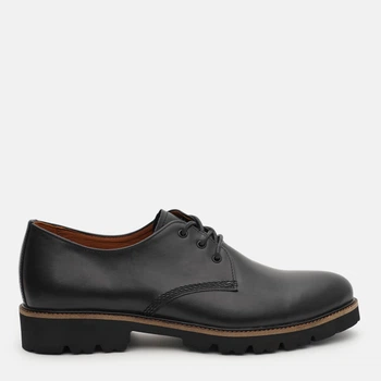 Мужские дерби кожаные Prime Shoes 569 Black Leather 11-569-10123 44 29 см Черные (2000000253695_PS)