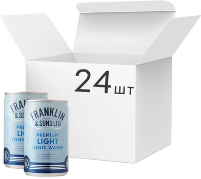 Упаковка напою газованого Franklin & Sons Тонік Light 0.15 л x 24 шт. (5032678005488)