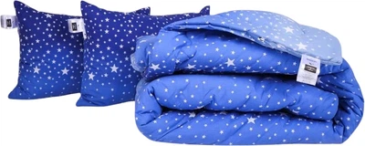 Набір MirSon №1265 Сolor Fun Line Ковдра зимова King Size 220х240 см 17-0432 Milky Way Silk + Дві подушки 50x70 см (2200010884647)
