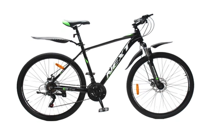 Велосипед Crossbike Next 2025 27.5" 19" Чорний-Зелений
