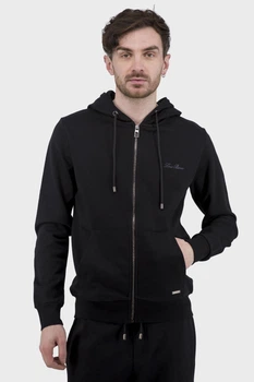 Чоловіча спортивна кофта з капюшоном і блискавкою, чорна Tommy Hilfiger (чорний, 3XL), 46540, 46514