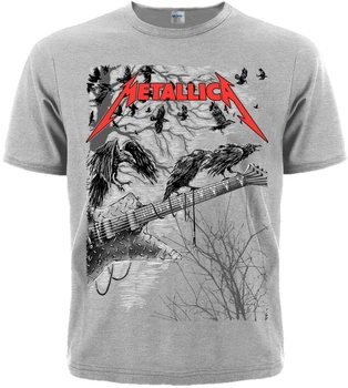 Футболка Rockway Metallica (guitar with ravens (меланж)) Сірий (00000000493), Розмір M