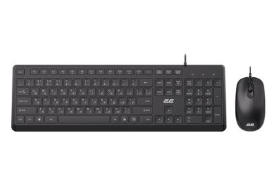 2E Комплект клавиатура и мышь MK405 USB-A, EN/UK, чёрный