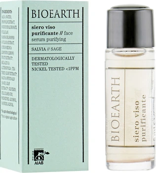 Очищающая сыворотка для лица Bioearth Sage Purifying Serum для проблемной кожи 5 мл (8029182009634)