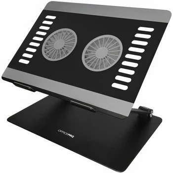 Охолоджувальна підставка для ноутбука OfficePro LS122B з активним охолодженням, регульована, для ноутбуків до 15.6" (3A521F8627E3)