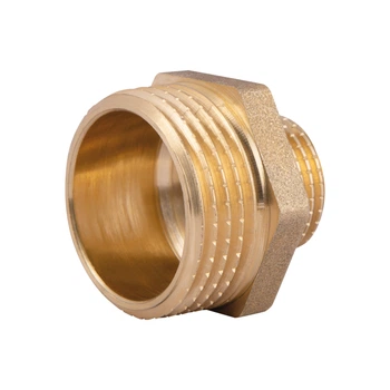 Ніпель перехідний латунний Thermo Alliance Standart 1" × 1/2" НН, PN25