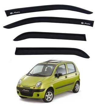 Дефлектори вікон ветровики Daewoo Matiz 1998- Скотч 3M Voron Glass