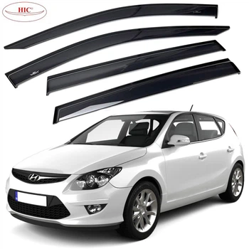 Дефлектори вікон вітровики HIC для Hyundai i30 2007-2012 хечбек (HY20)