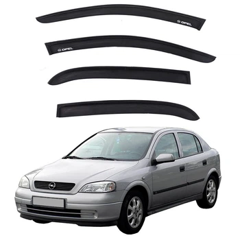 Дефлектори вікон для Opel Astra G 1998-2009 Седан Скотч 3M Voron Glass