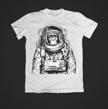 Футболка YOUstyle monkey 0708 S White