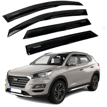 Дефлектори вікон вітровики Acrylic для Hyundai Tucson (TL) 2015-2020 Гнучки