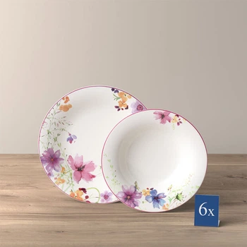 Столовий сервіз Villeroy & Boch Mariefleur Basic 12 предметів 6 персон (1041007609)