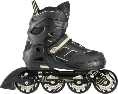 Łyżworolki Nils Extreme NA14174 Czarno-Beżowe roz. M (35-38) (5907695535198)