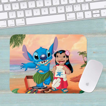 Коврик для мыши Лило и Стич Lilo & Stitch большой 002 (400х300х3мм)