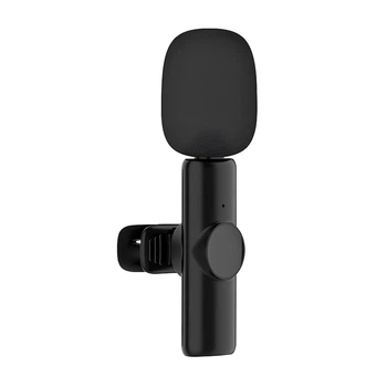 Петличный микрофон K11 Wireless Lavalier с адаптером Lightning Черный