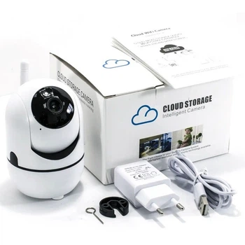 Поворотная IP камера QC011 WiFi для видеонаблюдения Беспроводная умная Wifi с датчиком движения