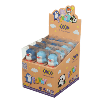 Точилка ZB.5597 фігурка PENGUIN, 1 отв., 60х35х32мм (24)