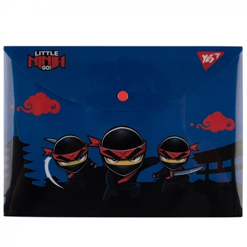 Папка-конверт на кнопці B5 YES Ninja 492228 26,5х19 см