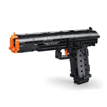 Дитячий конструктор Mould King пістолет Desert Eagle із пластику 563 деталі чорний розміром 26.5 на 17 на 4.5 см для дітей віком від 14 років (AW-953)