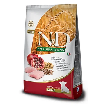 Сухой корм с курицей для щенят малых пород Farmina N&D Dog Chicken & Pomegranate Puppy Mini, 800 гр