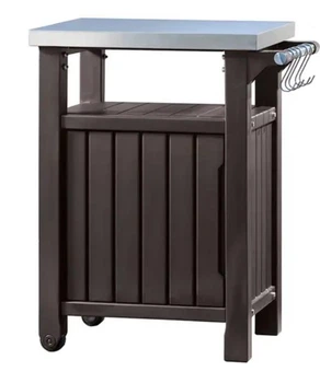 Стіл для барбекю Keter Unity 105 L коричневий садовий (230410)