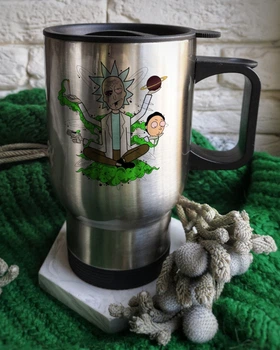 Термос в машину Marmyza Рик и Морти Rick and Morty Wubba Lubba Dub-Dub - 500 мл