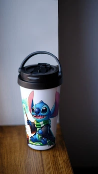 Термос з поїльником на кнопці для дітей Marmyza Стіч Дісней Stich Disney - 500 мл