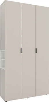 Шафа Metkas Home A015L 1200 x 420 x 2300 мм ЛДСП Кашемір - Білий Сніг (MA015L-KB)