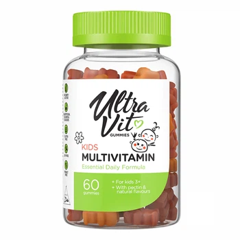 UltraVit Kid's Multivitamin - 60 gummies дитячий мультивітамінний комплекс у жувальній формі для імунітету, росту та активності