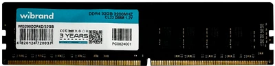 Оперативна памʼять Wibrand DDR4-3200 32768MB PC4-25600 (WI3200DDR4D/32GB)