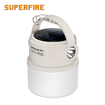 Фонарь кемпинговый многофункциональный SOLAR T22 SuperFire 300 Lumen IP44