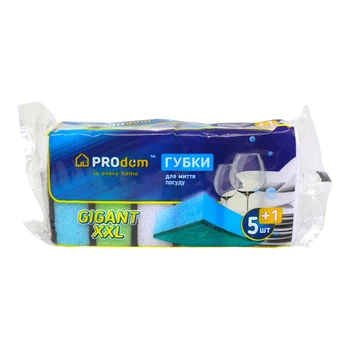 Губки кухонні Gigant XXL ProDom 5+1 шт
