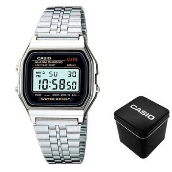 Мужские часы Casio A159W-N1 Серебристые ( AT1141-0345 )