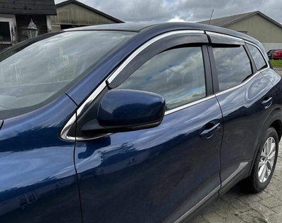 Ветровики с хромом (4 шт, Sunplex Chrome) для Renault Kadjar