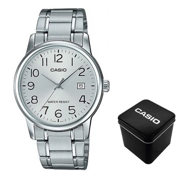 Мужские часы Casio MTP-V002D-7B Серебристые ( AT1141-0211 )
