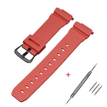 Ремінець для годинника Ремінець для Casio G-Shock DW-5600/6900/G-5600/GW-M5610 Red Black