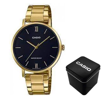 Женские часы Casio LTP-VT01G-1B Золотистые ( AT1141-0100 )