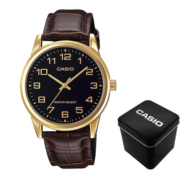 Мужские часы Casio MTP-V001GL-1B Золотистые ( AT1141-0114 )