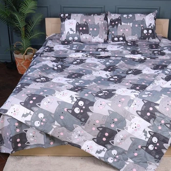 Набір MirSon №2947 Сolor Fun Line Ковдра літня King Size 220x240 см 17-0543 Hendri З евкаліптовим волокном + Дві подушки 50х70 см + Дві наволочки 50х70 см + простирадло 220x240 см (2200010965117)