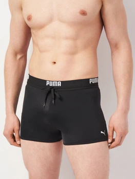 Плавки пляжные мужские Puma Swim Men Logo Swim Trun 90765704 M Черные (8718824814032)