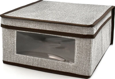 Короб складаний Handy Home з кришкою 30х28х15 см Сірий (ESH07)