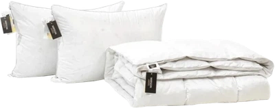 Набор MirSon №9593 Luxury Exclusive Одеяло всесезонное Полуторное 140х205 EcoSilk + Подушка 50х70 (2200010807097)
