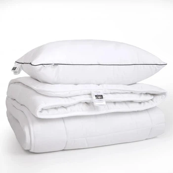 Набір MirSon №9559 Bianco Ковдра зимова Полуторна 140х205 Wool + Подушка 50х70 (2200010806380)