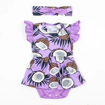 Боді плаття з пов'язкою для новонароджених Dexter`s violetnut 80 см