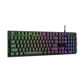 Мембранная игровая клавиатура проводная HAVIT HV-KB101L RGB Black